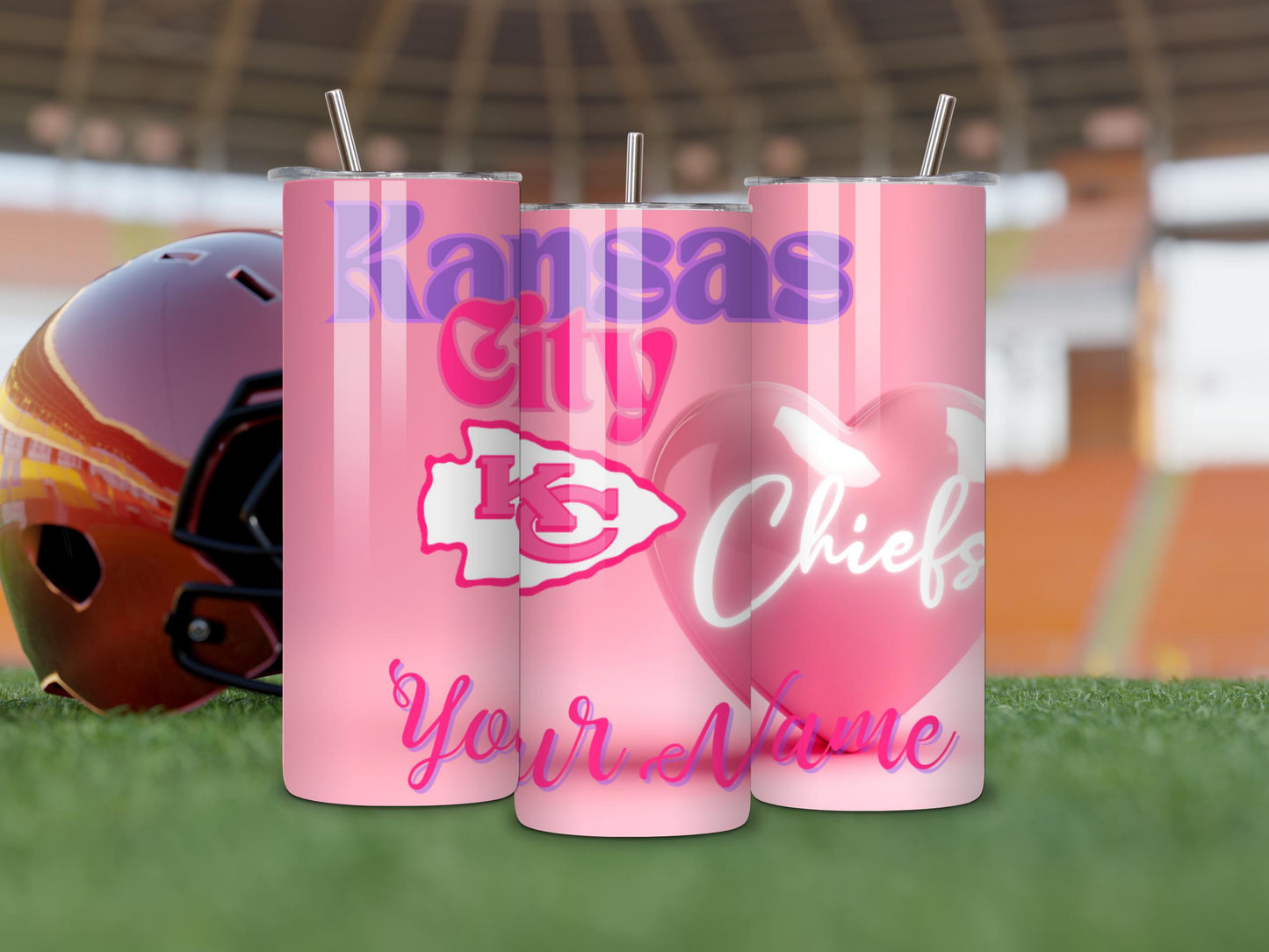 Kansas City Chiefs Heartbeat Tumbler