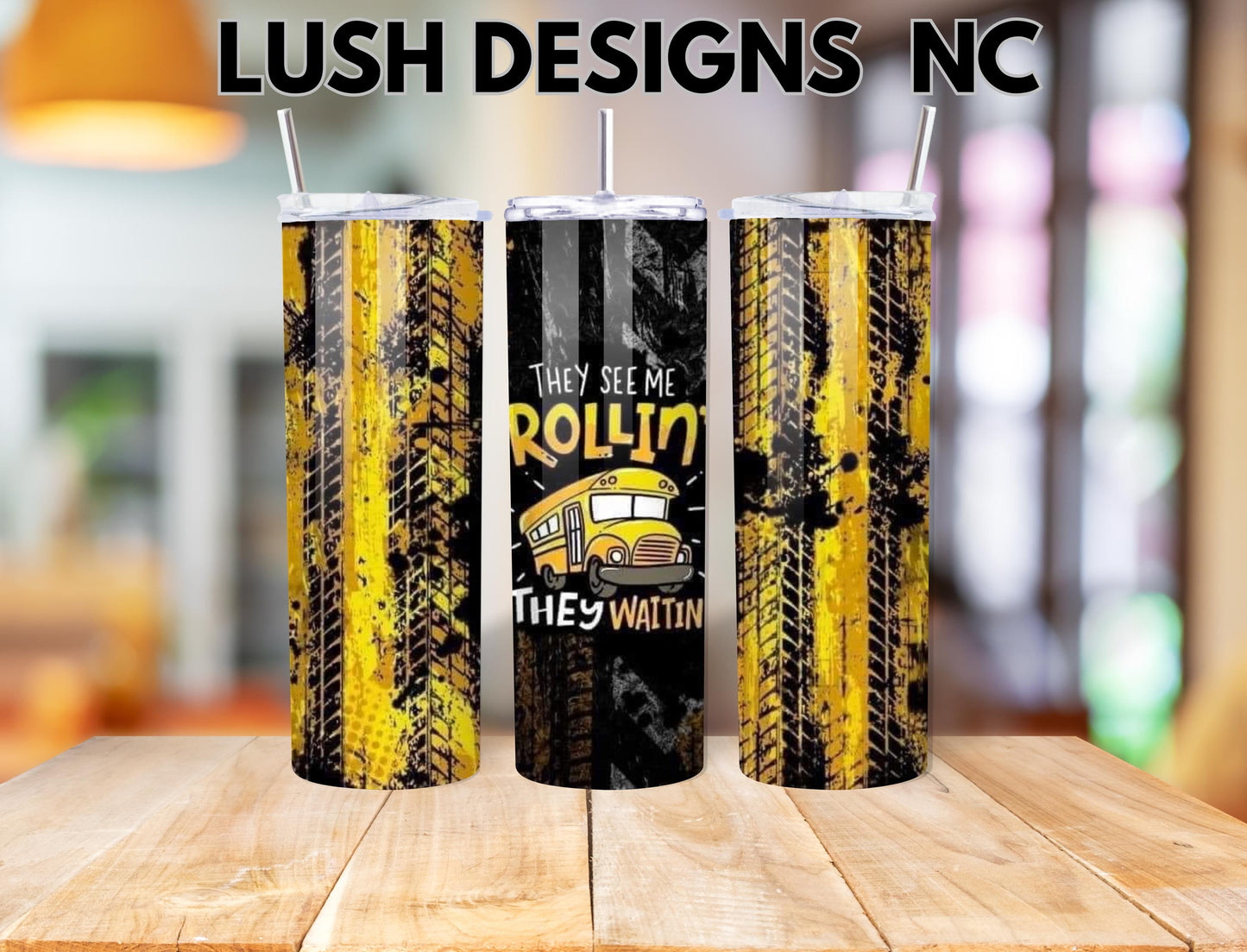 They See Me Rollin' Tumbler - School Bus Driver