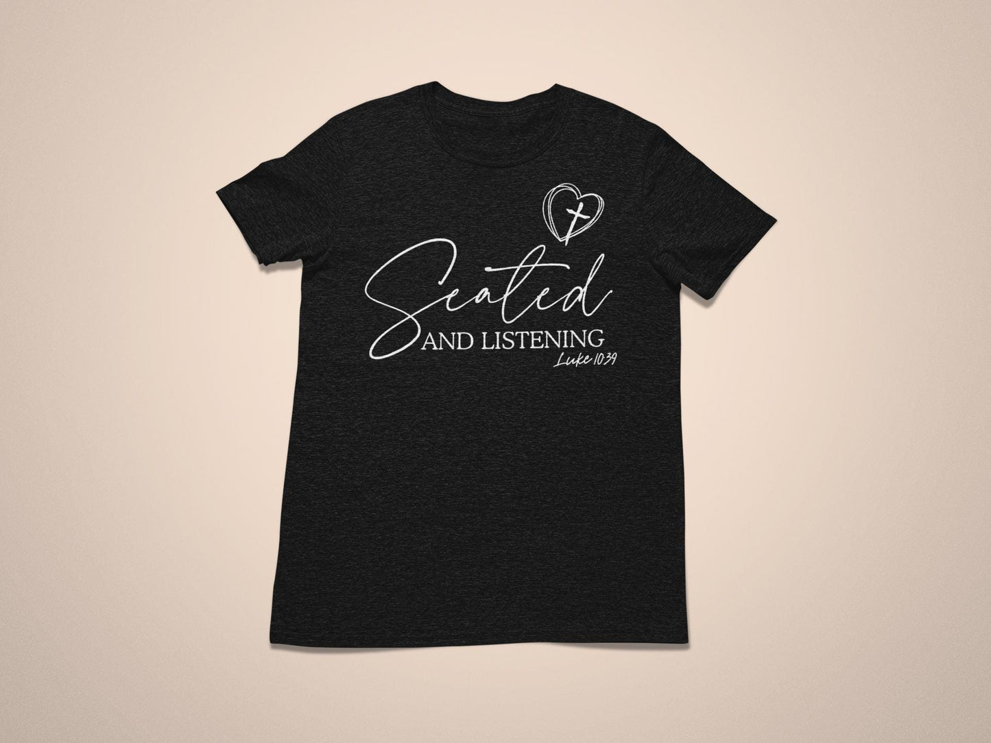 Seated and Listening Faith Tee