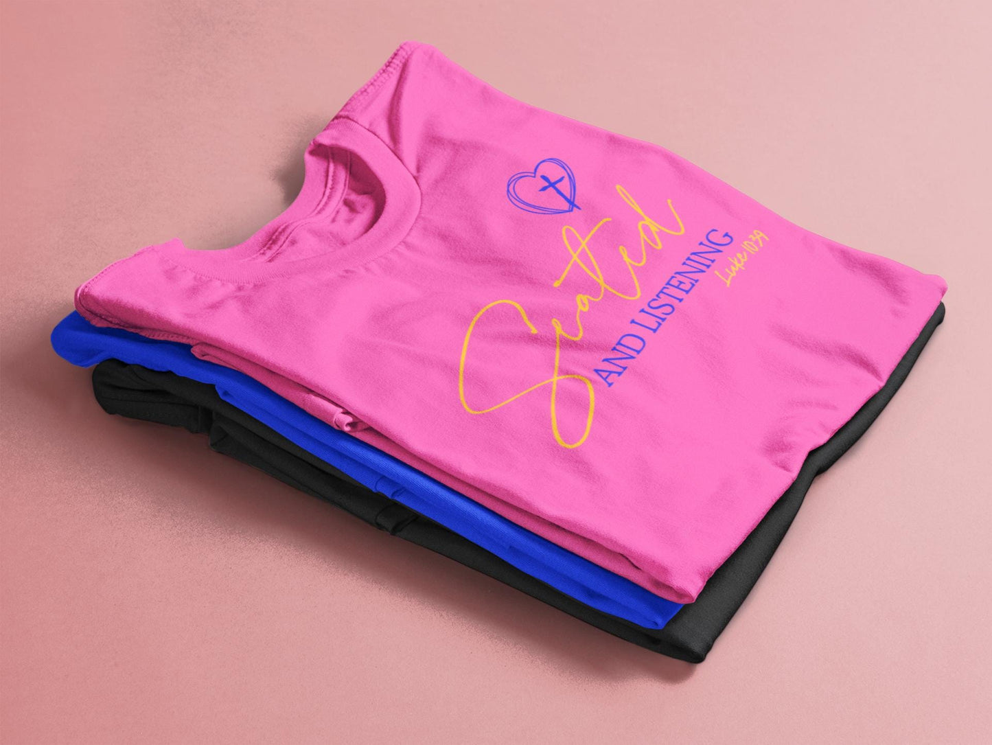 Seated and Listening Faith Tee