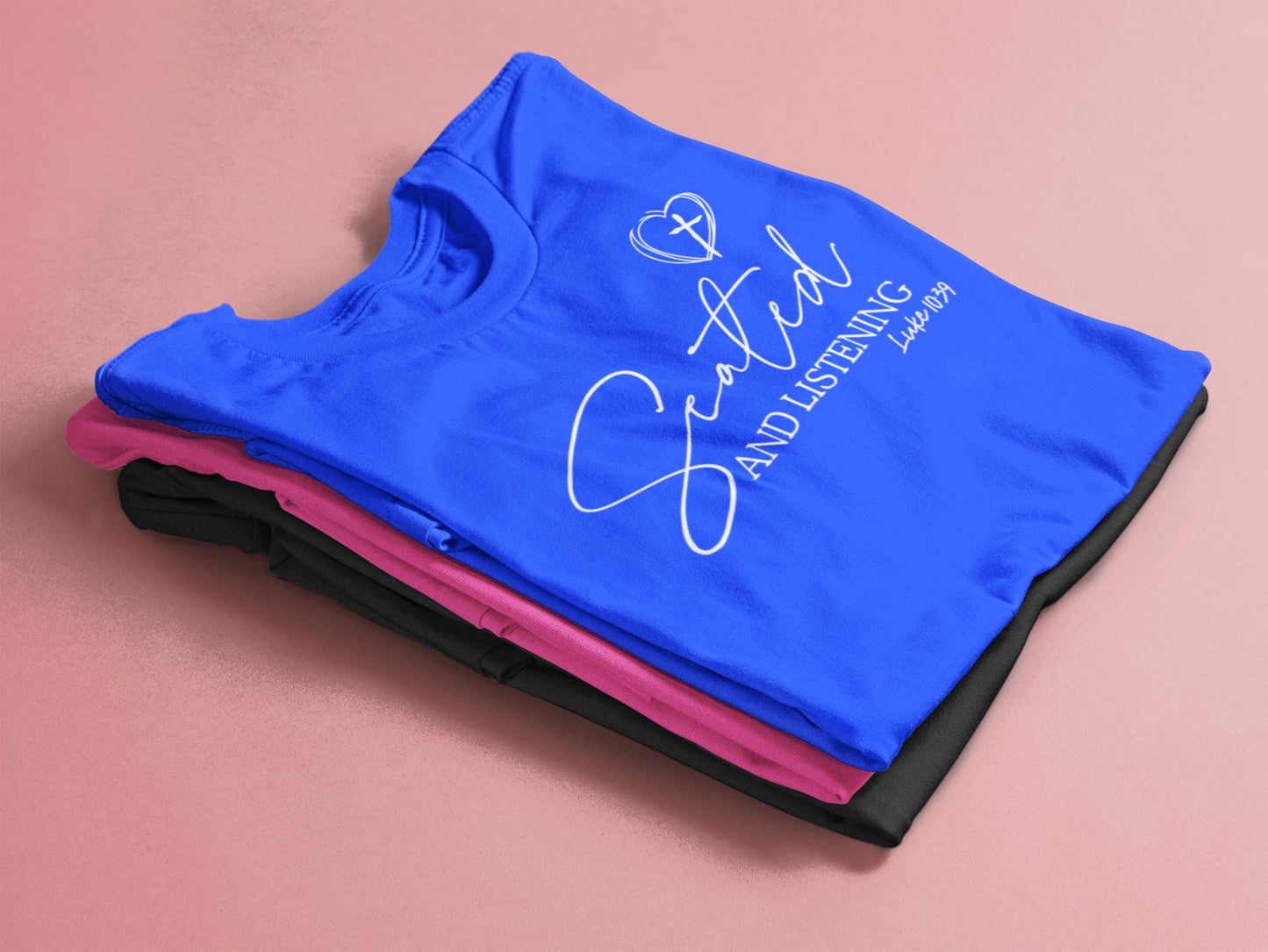 Seated and Listening Faith Tee