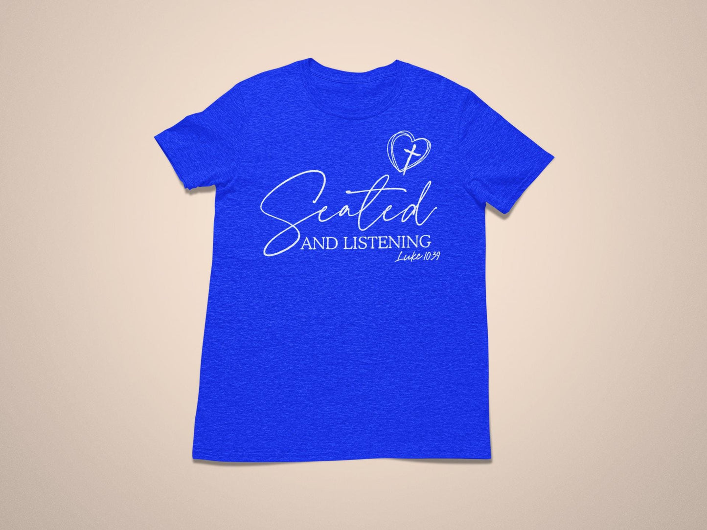 Seated and Listening Faith Tee